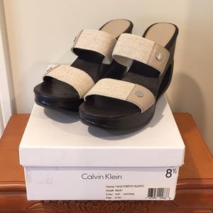 Calvin Klein platform sandals